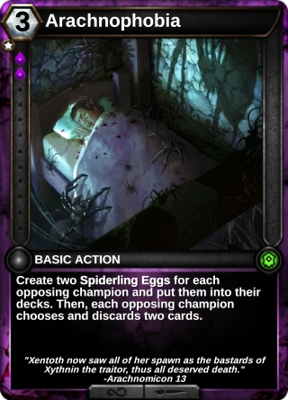 Arachnophobia: the card this item changes