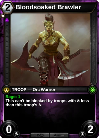 Bloodsoaked Brawler: the card this item changes