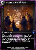 Incantation of Fear: printing in Shards of Fate