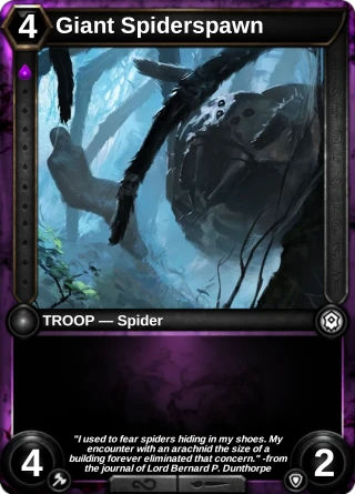 Giant Spiderspawn: the card this item changes