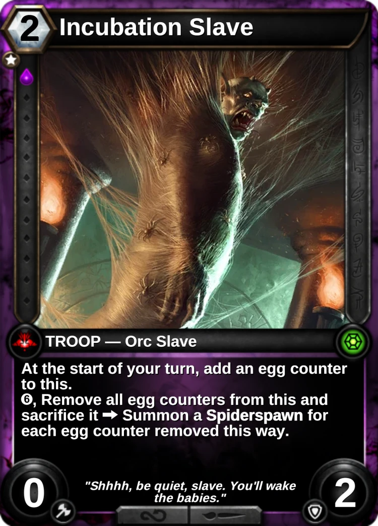 Incubation Slave: the card