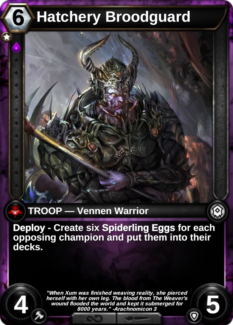 Hatchery Broodguard: the card