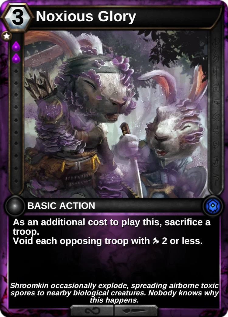 Noxious Glory: the card