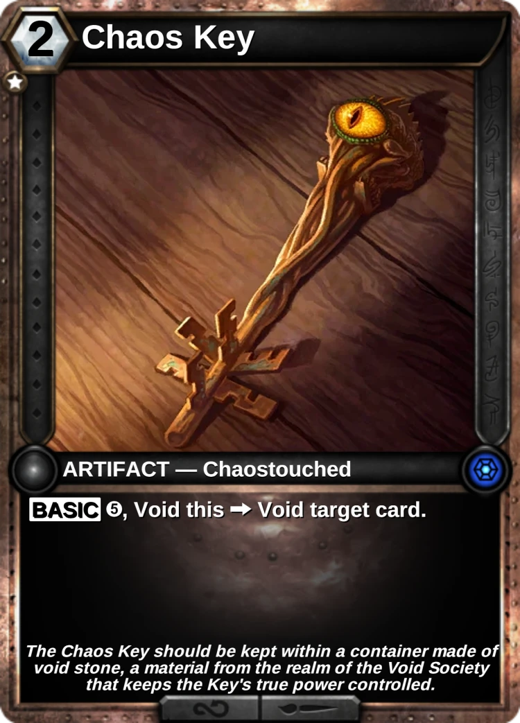 Chaos Key: the card