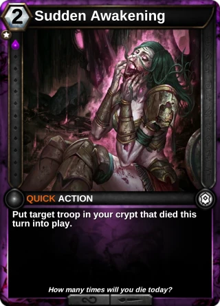 Sudden Awakening: the card this item changes