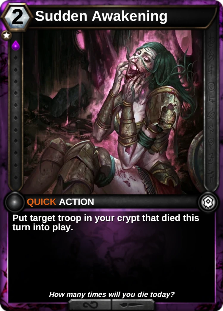 Sudden Awakening: the card