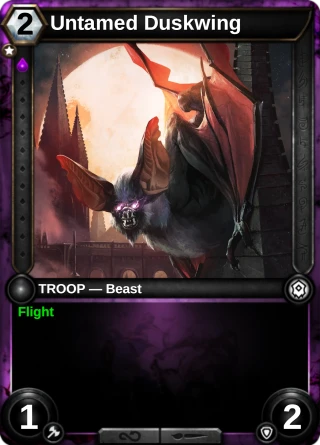 Untamed Duskwing: the card this item changes