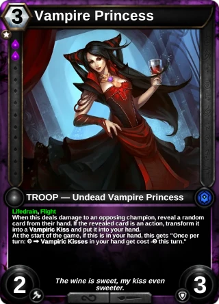 Vampire Princess: the card this item changes