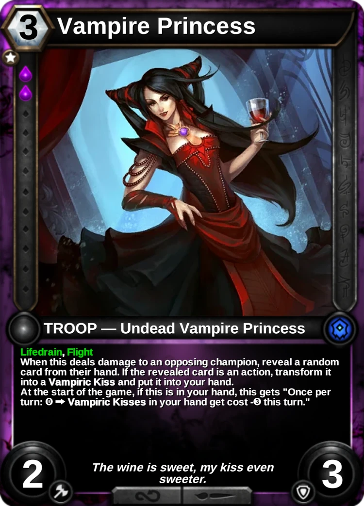 Vampire Princess: the card