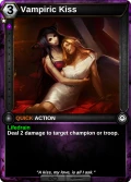 Vampiric Kiss: printing in Armies of Myth