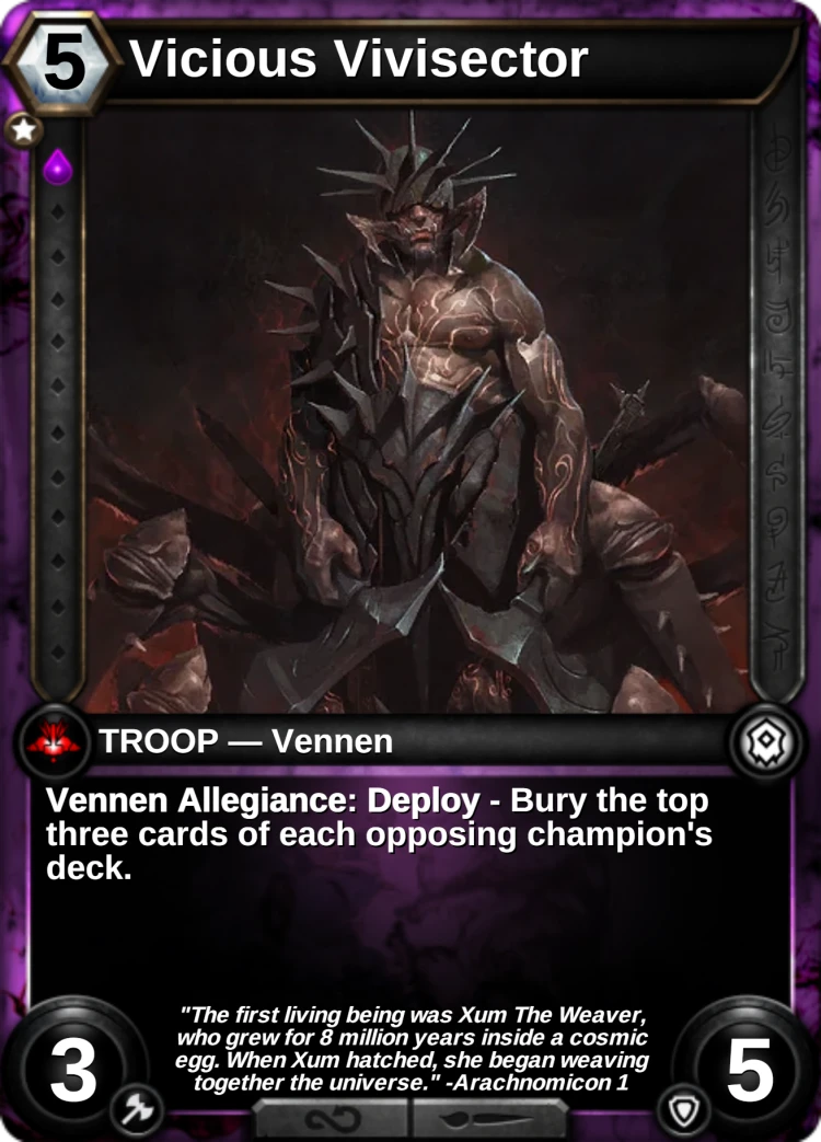 Vicious Vivisector: the card