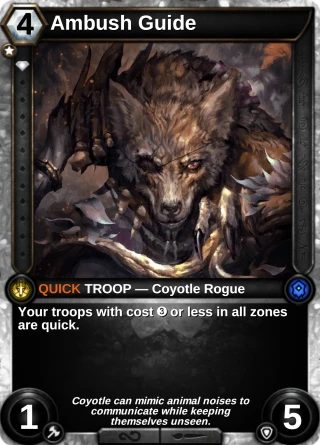 Ambush Guide: the card this item changes