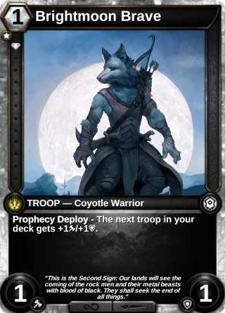 Brightmoon Brave: the card this item changes