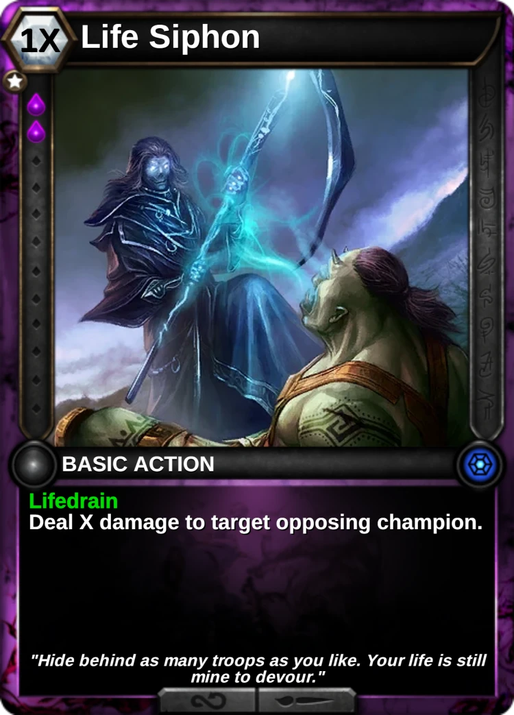 Life Siphon: the card