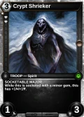 Crypt Shrieker: printing in Armies of Myth