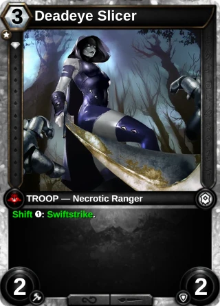 Deadeye Slicer: the card this item changes