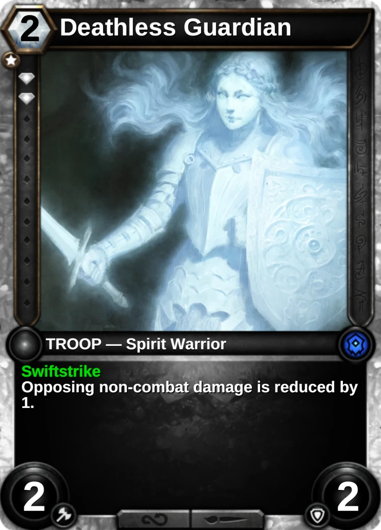 Deathless Guardian: the card