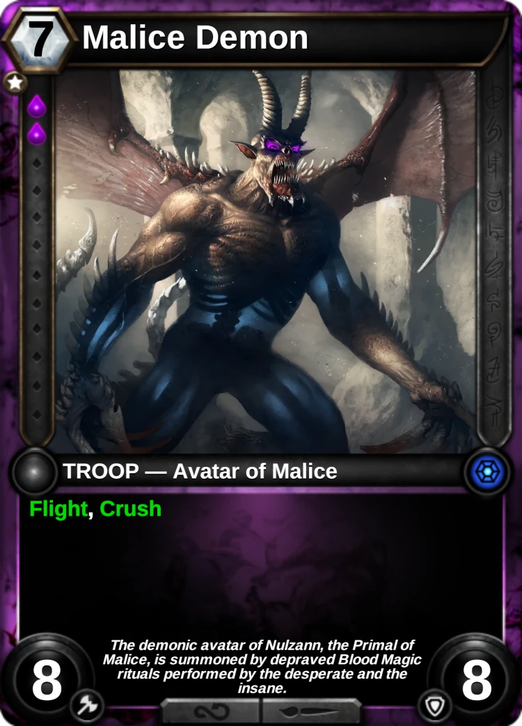 Malice Demon: the card
