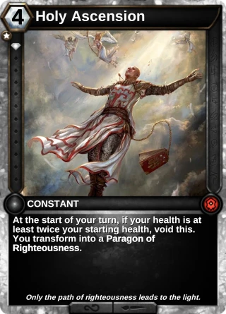Holy Ascension: the card this item changes