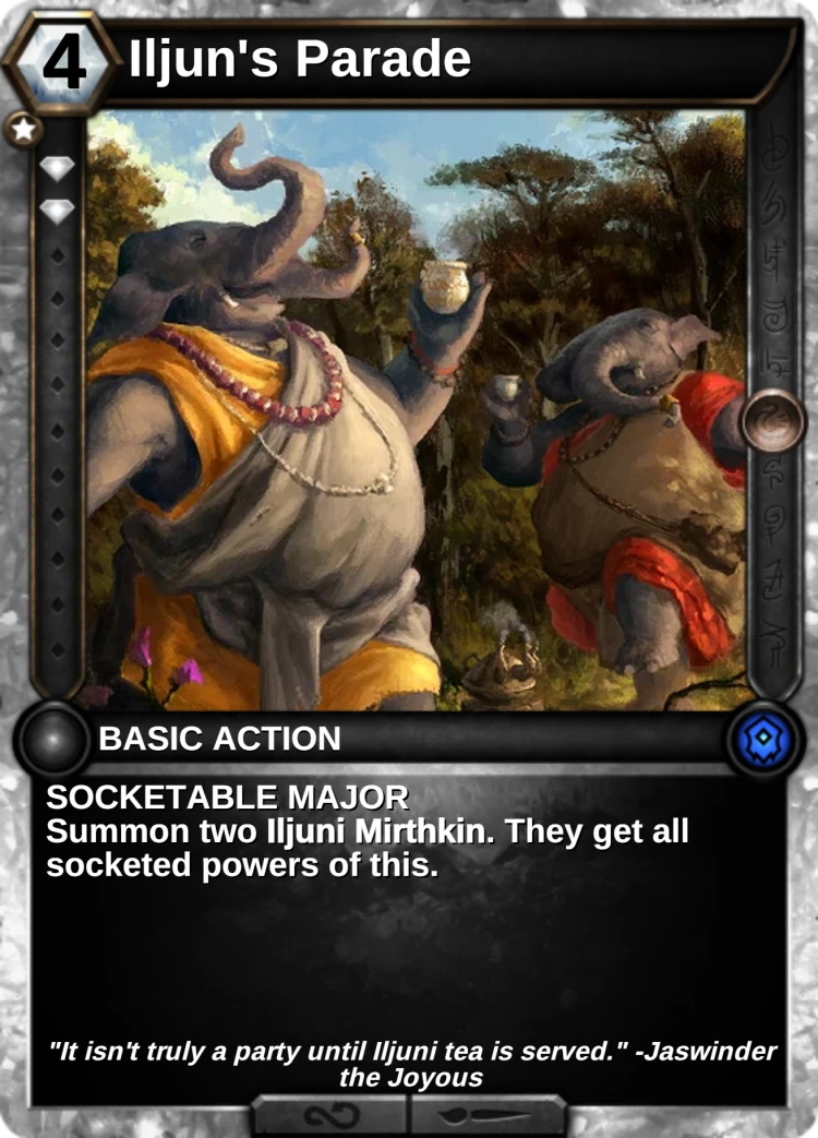 Iljun's Parade: the card