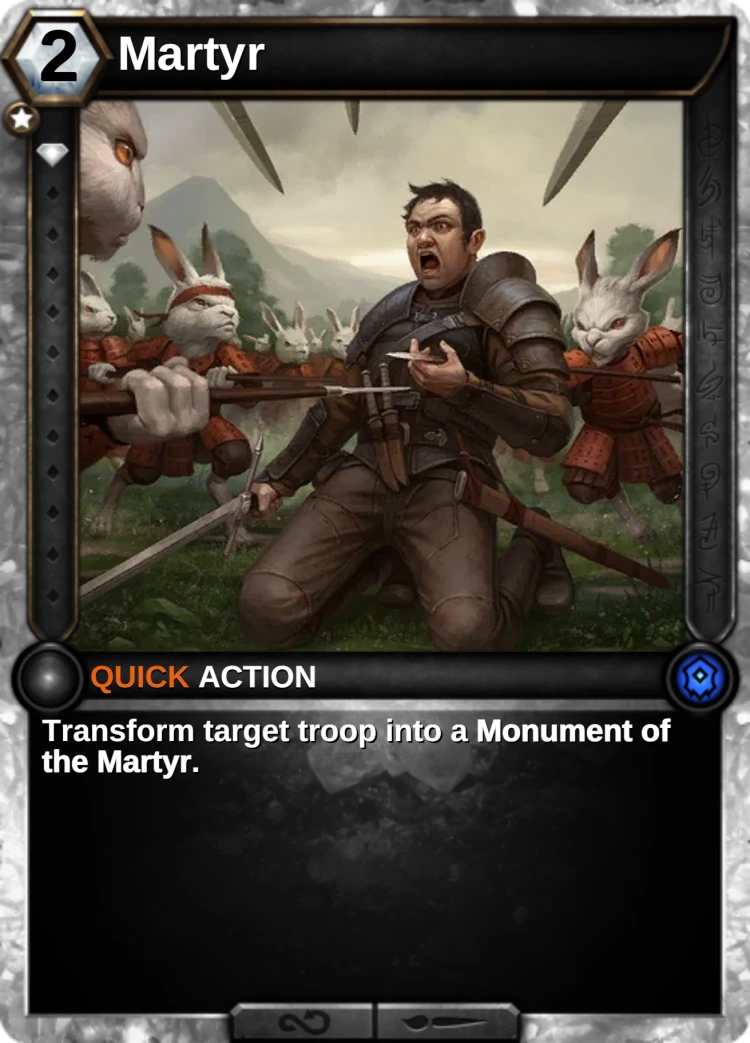 Martyr: the card