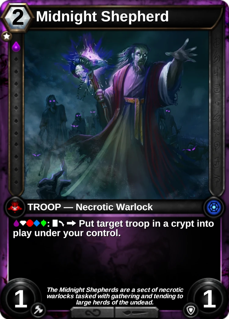 Midnight Shepherd: the card
