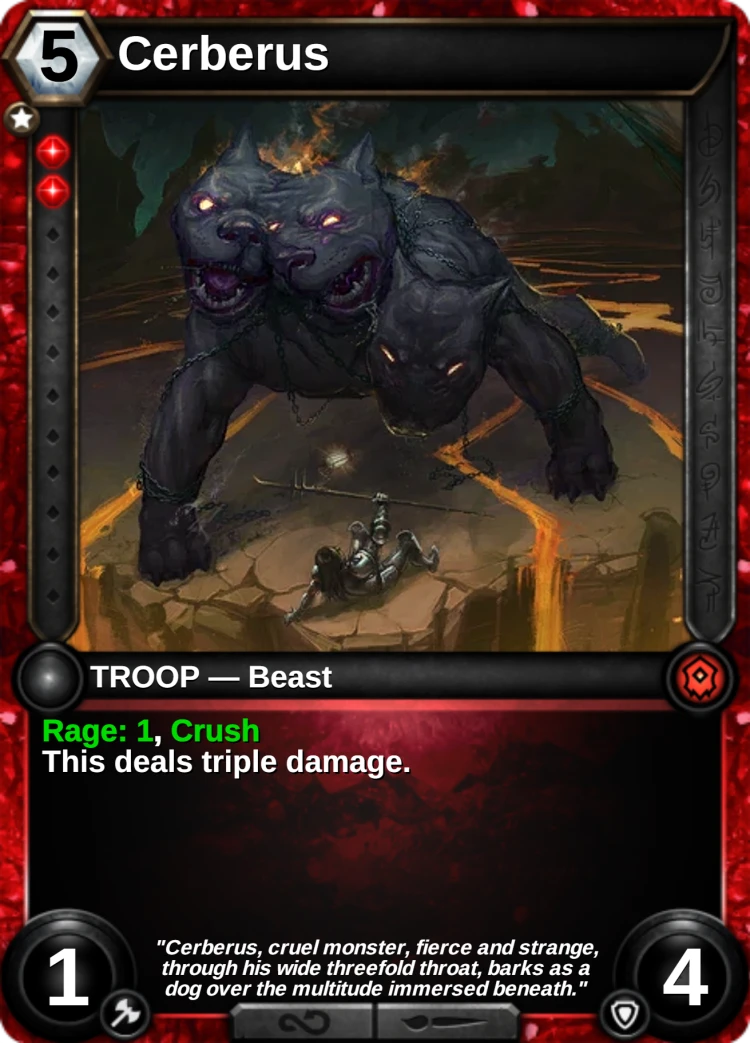 Cerberus: the card