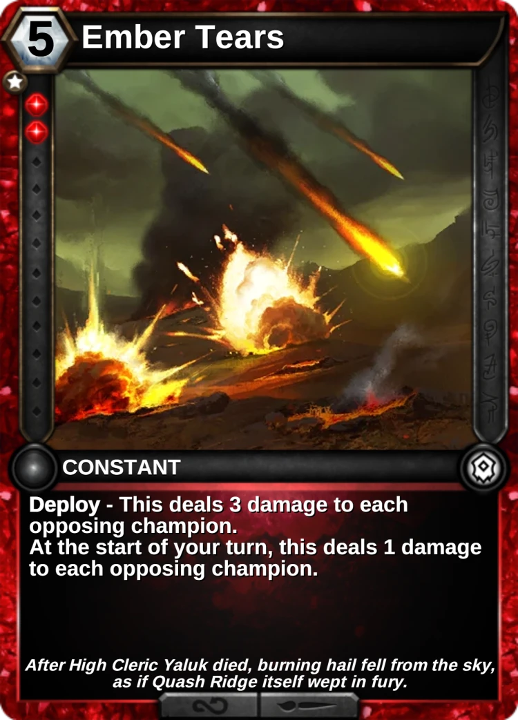Ember Tears: the card