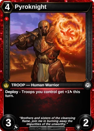 Pyroknight: the card this item changes