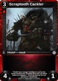Scraptooth Cackler: printing in Armies of Myth