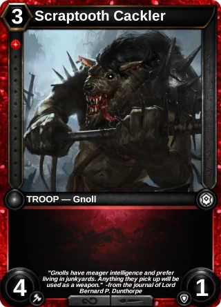 Scraptooth Cackler: the card this item changes