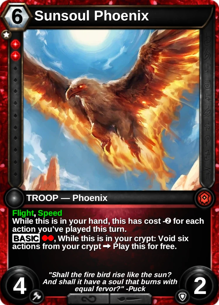 Sunsoul Phoenix: the card