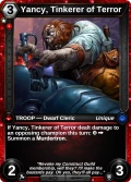 Yancy, Tinkerer of Terror: printing in Armies of Myth