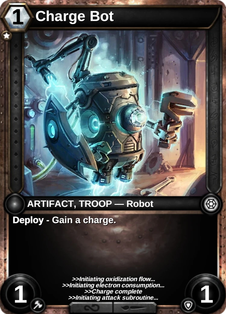 Charge Bot: the card