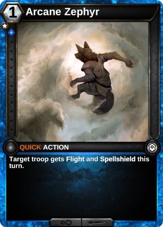 Arcane Zephyr: the card this item changes
