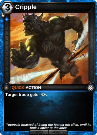 Cripple: the card this item changes
