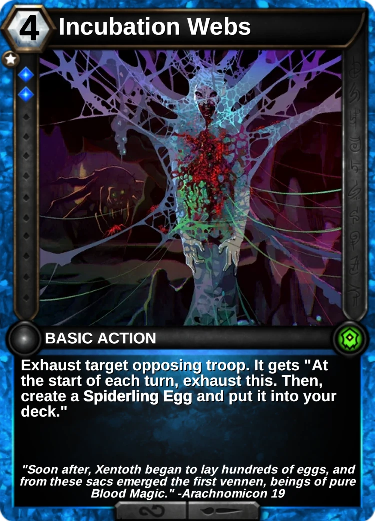 Incubation Webs: the card
