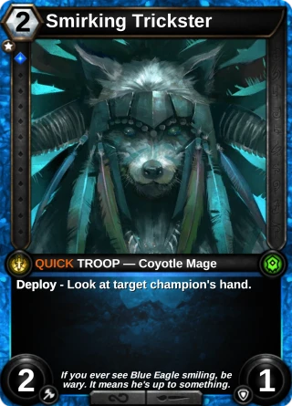 Smirking Trickster: the card this item changes