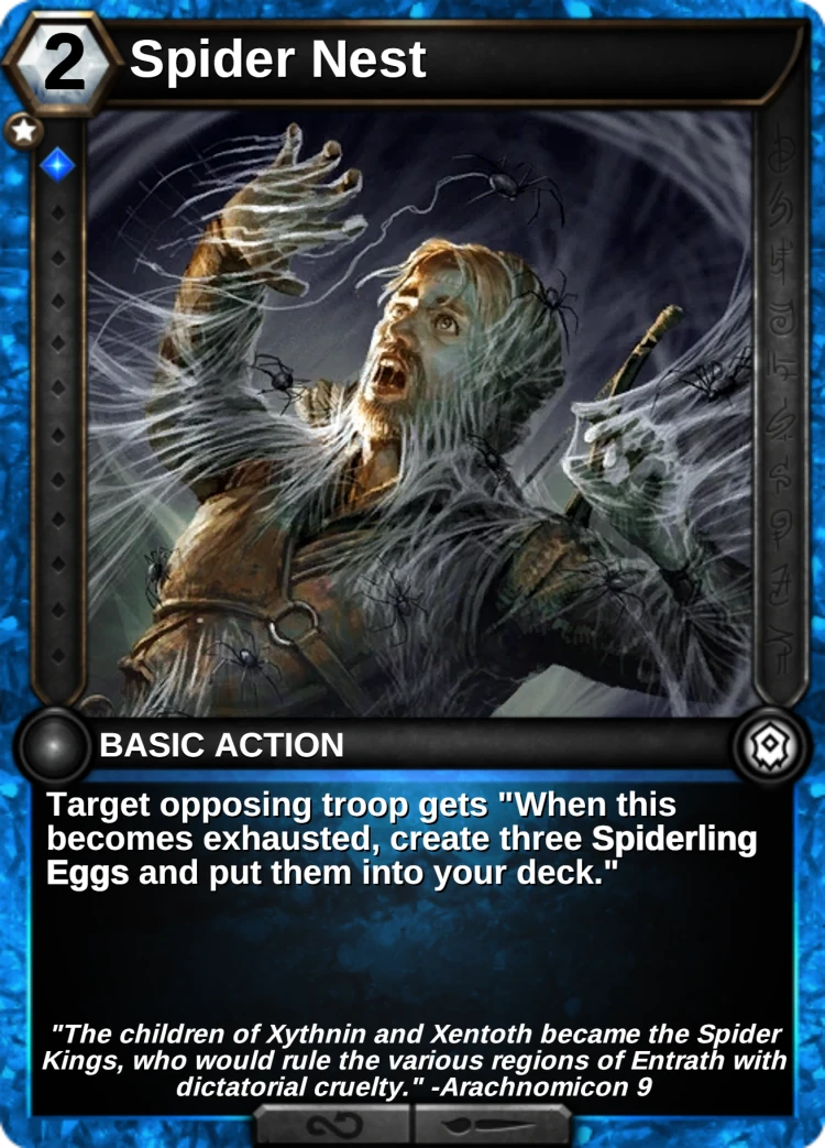 Spider Nest: the card