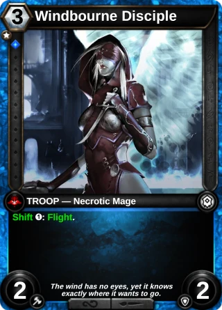 Windbourne Disciple: the card this item changes