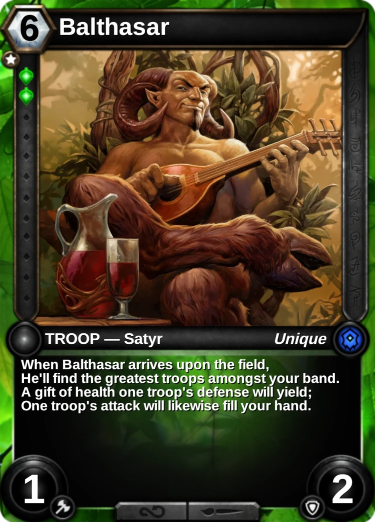 Balthasar: the card