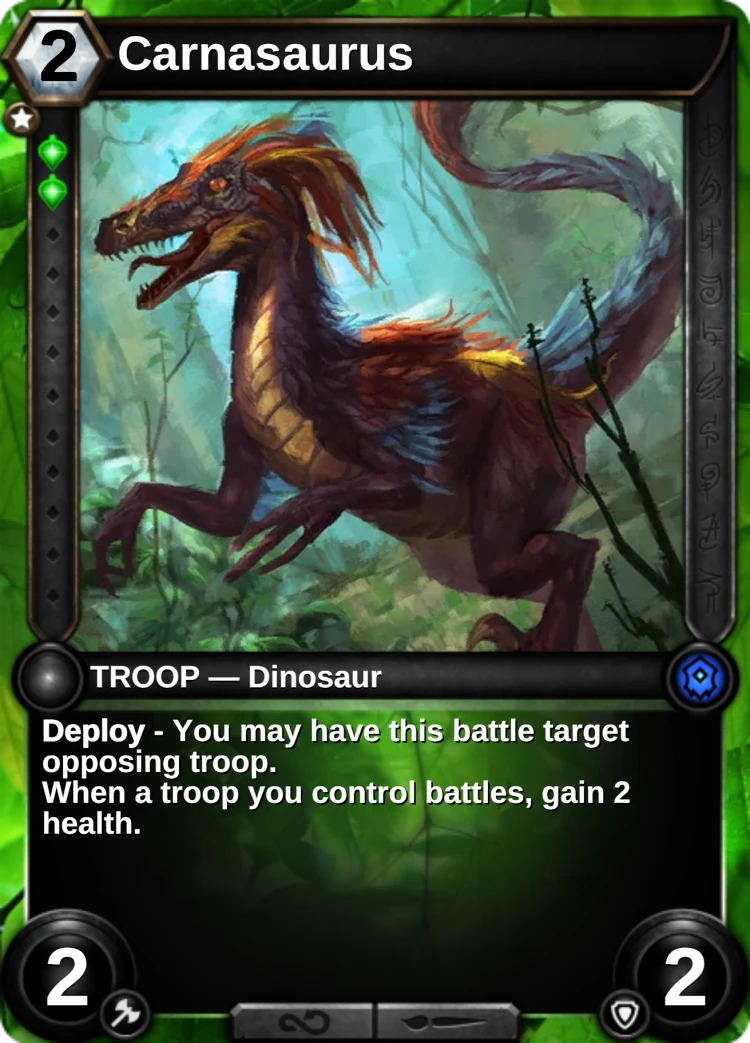 Carnasaurus: the card