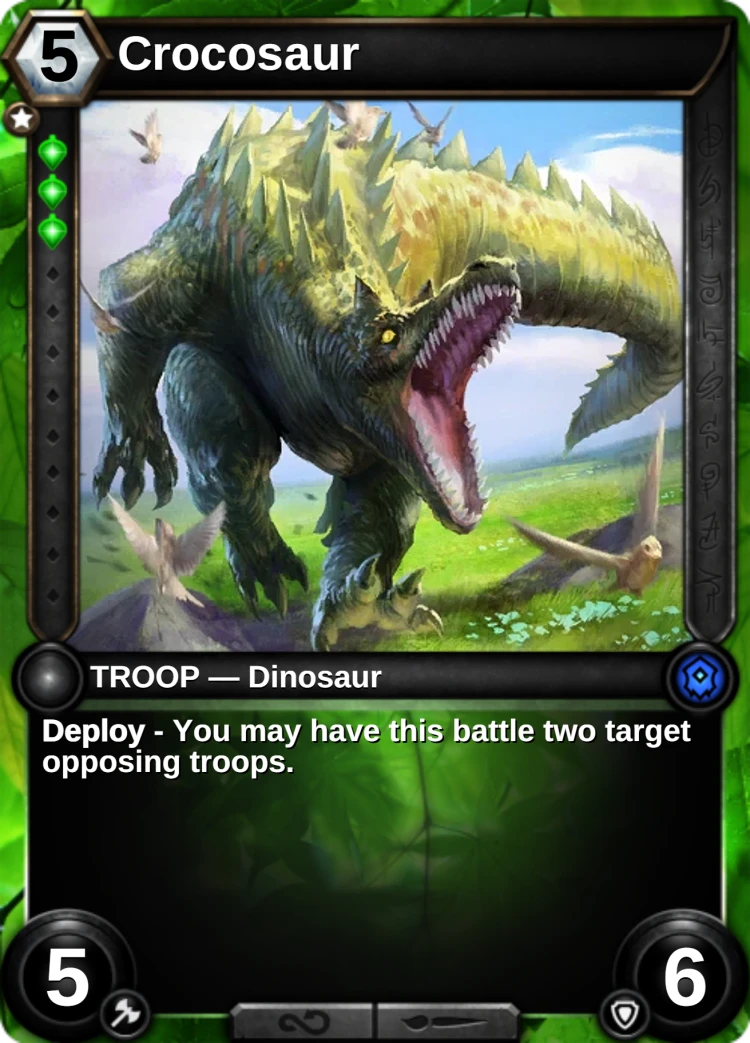 Crocosaur: the card