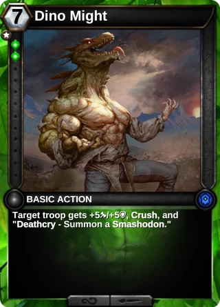 Dino Might: the card this item changes