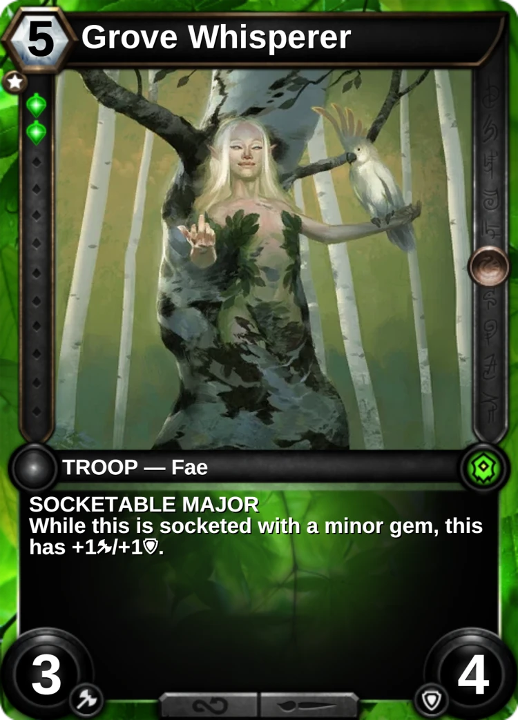 Grove Whisperer: the card