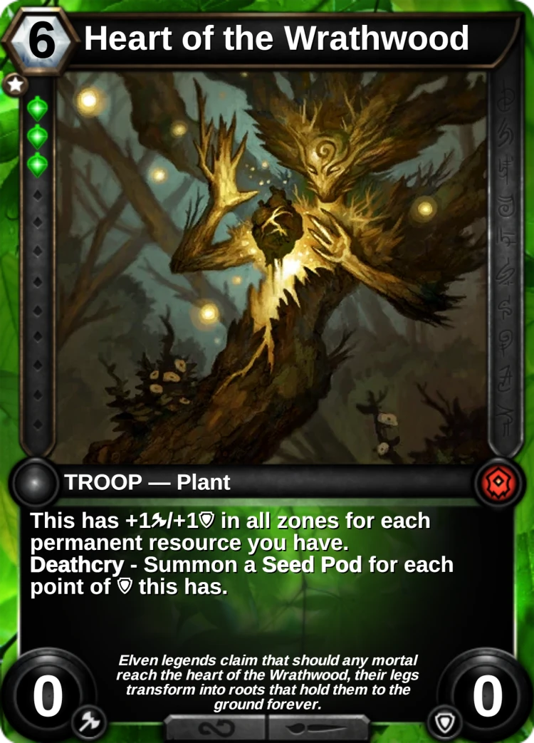 Heart of the Wrathwood: the card