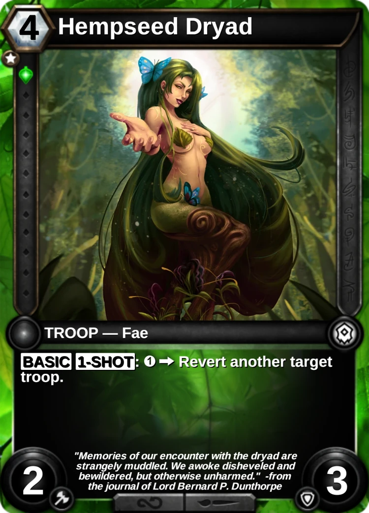 Hempseed Dryad: the card