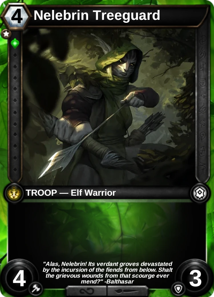 Nelebrin Treeguard: the card