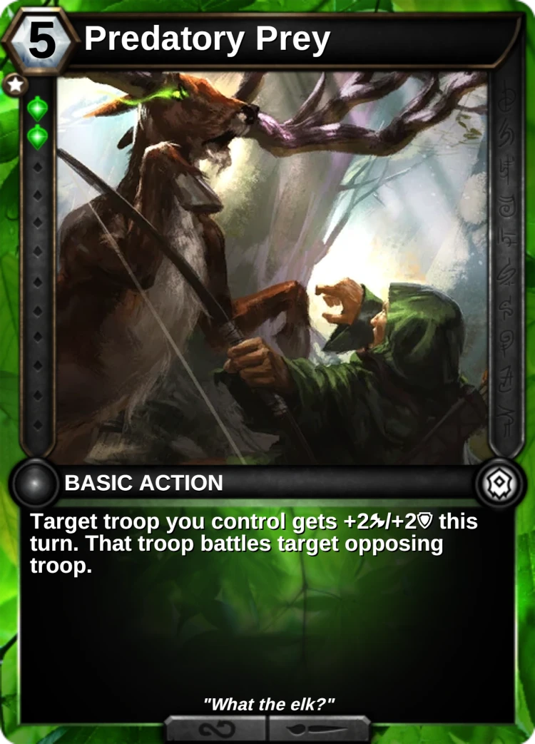 Predatory Prey: the card