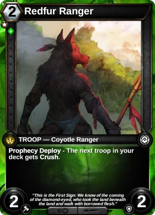 Redfur Ranger: the card this item changes